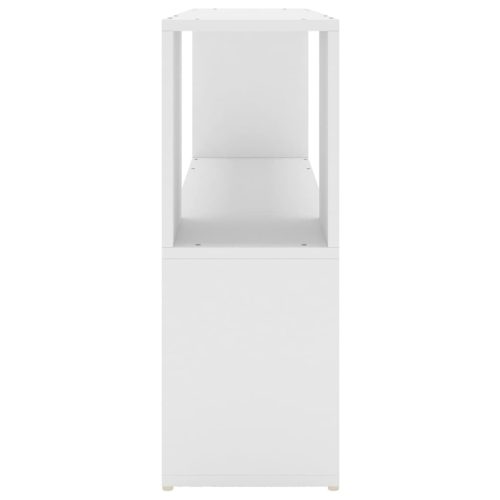  fehér szerelt fa könyvszekrény 100 x 24 x 63 cm