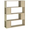  sonoma tölgy színű térelválasztó könyvszekrény 100x24x124 cm