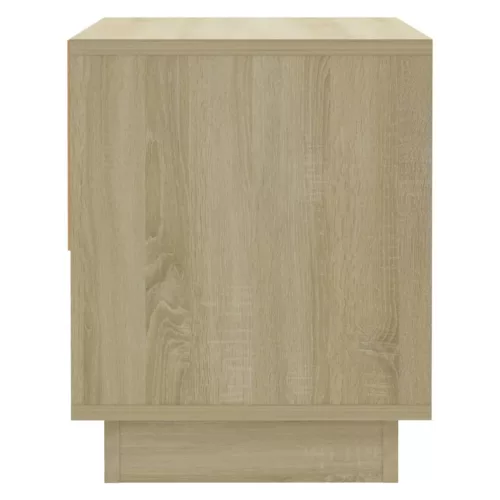  2 db sonoma tölgy színű szerelt fa éjjeliszekrény 45x34x44 cm