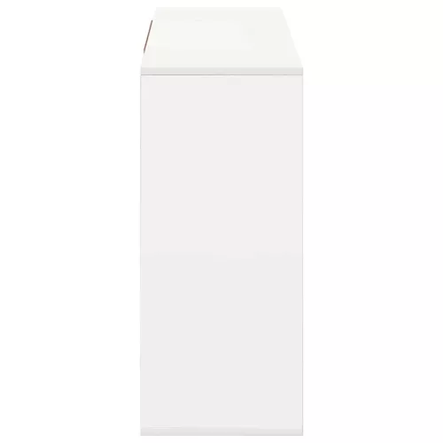  fehér szerelt fa tálalószekrény 120 x 30 x 75 cm