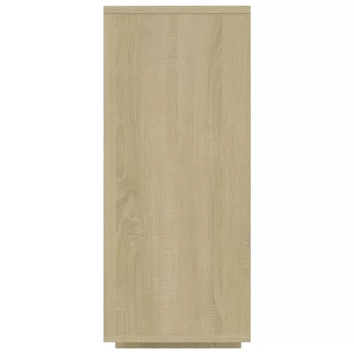  sonoma tölgy színű szerelt fa tálalóasztal 120x30x75 cm