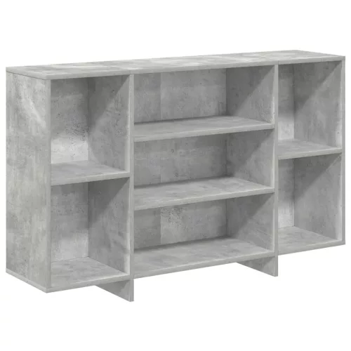  betonszürke szerelt fa tálalószekrény 120x30x75 cm
