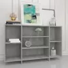  betonszürke szerelt fa tálalószekrény 120x30x75 cm