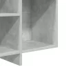  betonszürke szerelt fa tálalószekrény 120x30x75 cm