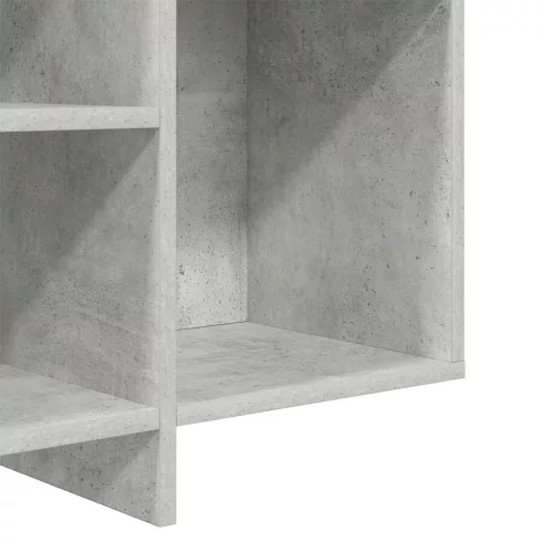  betonszürke szerelt fa tálalószekrény 120x30x75 cm