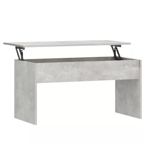  betonszürke szerelt fa dohányzóasztal 102 x 50,5 x 52,5 cm