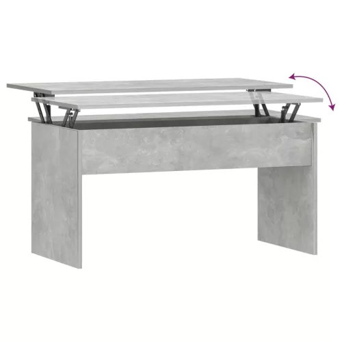  betonszürke szerelt fa dohányzóasztal 102 x 50,5 x 52,5 cm