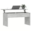  betonszürke szerelt fa dohányzóasztal 102 x 50,5 x 52,5 cm