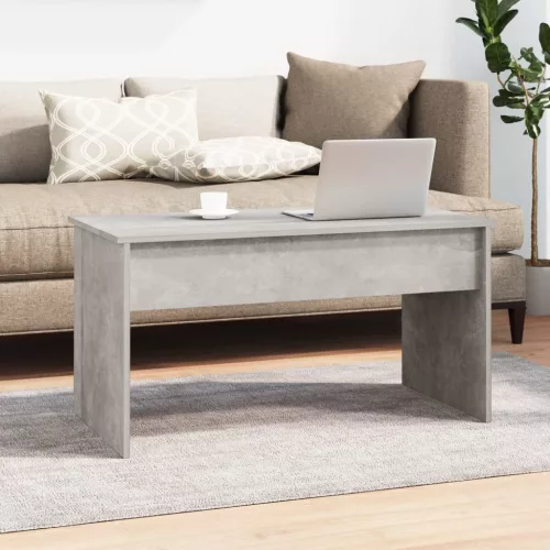  betonszürke szerelt fa dohányzóasztal 102 x 50,5 x 52,5 cm