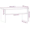  betonszürke szerelt fa dohányzóasztal 102 x 50,5 x 52,5 cm