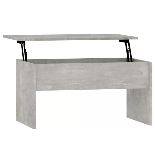  betonszürke szerelt fa dohányzóasztal 80 x 50,5 x 41,5 cm