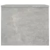  betonszürke szerelt fa dohányzóasztal 80 x 50,5 x 41,5 cm