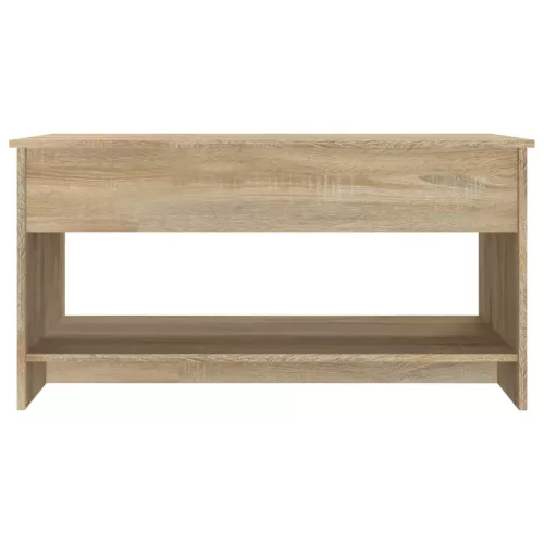 sonoma tölgy színű szerelt fa dohányzóasztal 102x50x52,5 cm
