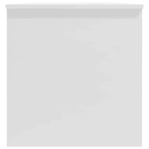  magasfényű fehér szerelt fa dohányzóasztal 102x50x52,5 cm