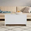  fehér szerelt fa dohányzóasztal 102 x 55,5 x 52,5 cm