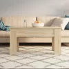  sonoma tölgy színű szerelt fa dohányzóasztal 101 x 49 x 52 cm