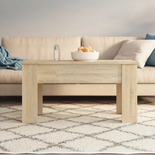  sonoma tölgy színű szerelt fa dohányzóasztal 101 x 49 x 52 cm