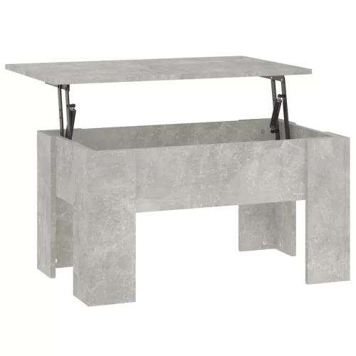  betonszürke szerelt fa dohányzóasztal 79x49x41 cm