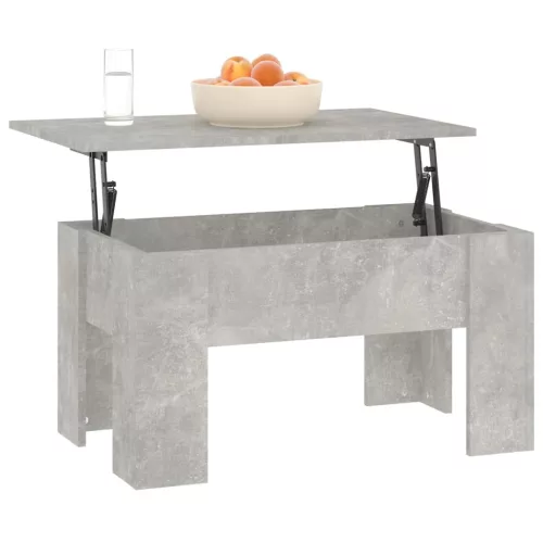  betonszürke szerelt fa dohányzóasztal 79x49x41 cm