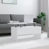  fehér szerelt fa dohányzóasztal 102 x 50,5 x 46,5 cm