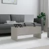  betonszürke szerelt fa dohányzóasztal 102 x 50,5 x 46,5 cm