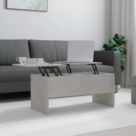    betonszürke szerelt fa dohányzóasztal 102 x 50,5 x 46,5 cm