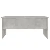 betonszürke szerelt fa dohányzóasztal 102 x 50,5 x 46,5 cm