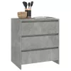  betonszürke szerelt fa tálalószekrény 70x41x75 cm