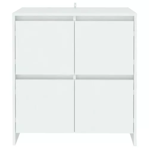  fehér szerelt fa tálalószekrény 70x41x75 cm