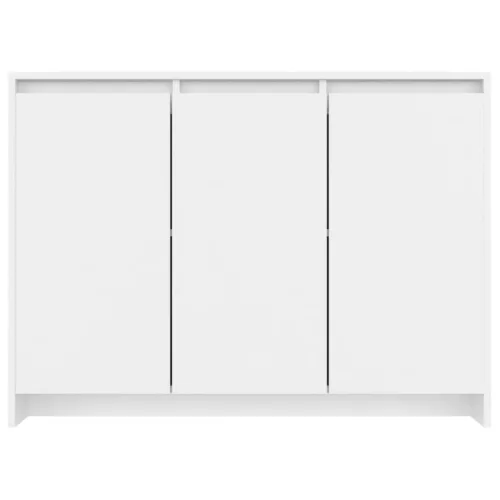  fehér szerelt fa tálalószekrény 102 x 33 x 75 cm