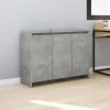  betonszürke szerelt fa tálalószekrény 102 x 33 x 75 cm