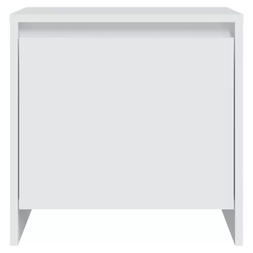  2 db fehér szerelt fa éjjeliszekrény 45x34x44,5 cm