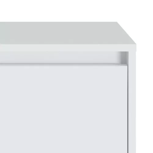  2 db fehér szerelt fa éjjeliszekrény 45x34x44,5 cm