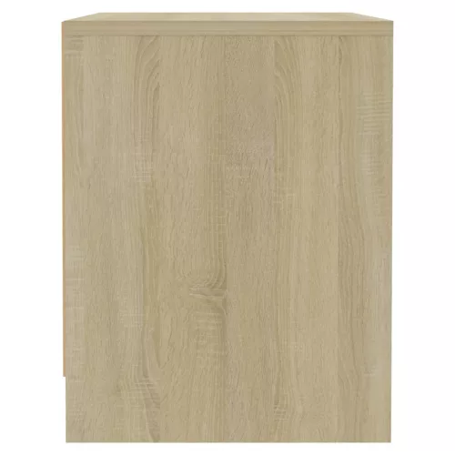  sonoma tölgy színű szerelt fa éjjeliszekrény 45x34x44,5 cm