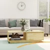  tömör fenyőfa dohányzóasztal 110 x 50 x 33,5 cm