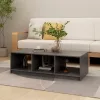  tömör fenyőfa dohányzóasztal 110 x 50 x 34 cm