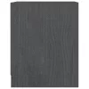   2 db szürke tömör fenyőfa éjjeliszekrény 35,5 x 33,5 x 41,5 cm