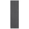  szürke tömör fenyőfa könyvszekrény/térelválasztó 36x33x110 cm
