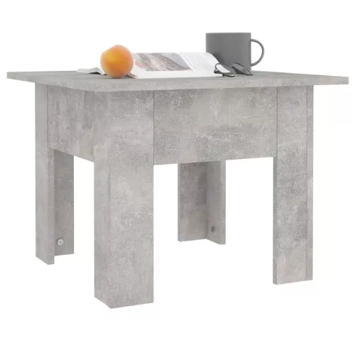 betonszürke szerelt fa dohányzóasztal 55 x 55 x 42 cm