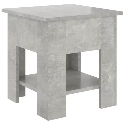  betonszürke szerelt fa dohányzóasztal 40x40x42 cm