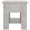  betonszürke szerelt fa dohányzóasztal 40x40x42 cm
