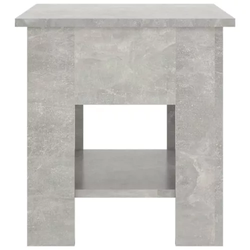  betonszürke szerelt fa dohányzóasztal 40x40x42 cm