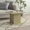  sonoma tölgy színű szerelt fa dohányzóasztal 55,5x55,5x40 cm