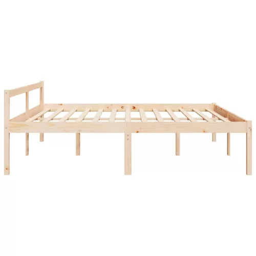  Super King Size tömör fenyőfa ágy időseknek 180 x 200 cm