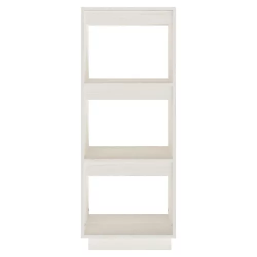  fehér tömör fenyőfa könyvszekrény/térelválasztó 40x35x103 cm