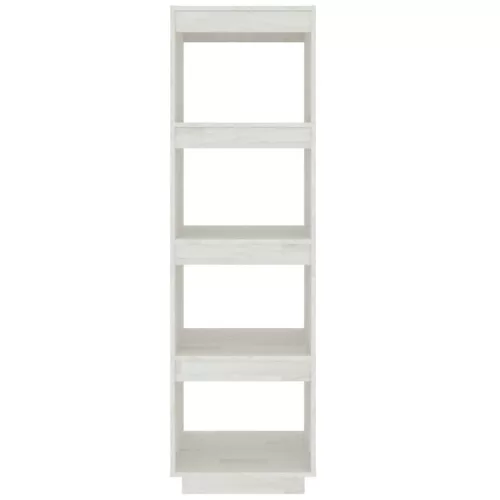  fehér tömör fenyőfa könyvszekrény/térelválasztó 40x35x135 cm