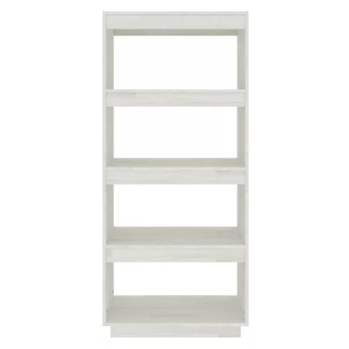  fehér tömör fenyőfa könyvszekrény/térelválasztó 60x35x135 cm 