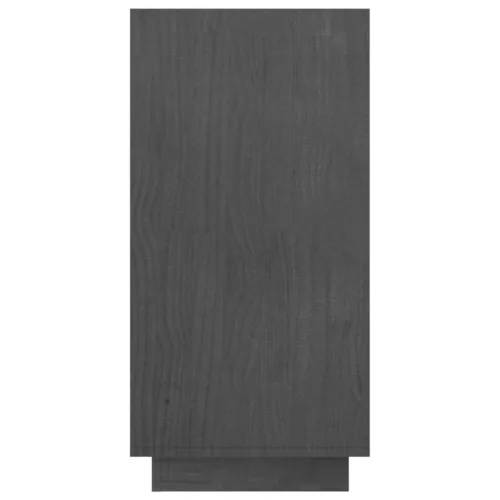  szürke tömör fenyőfa könyvszekrény 80 x 35 x 71 cm