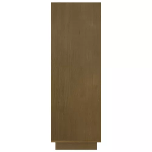  mézbarna tömör fenyőfa könyvszekrény/térelválasztó 80x35x103 cm