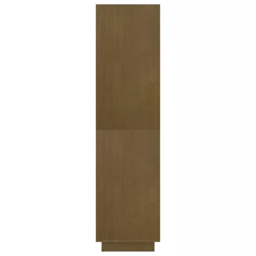  mézbarna tömör fenyőfa könyvszekrény/térelválasztó 80x35x135cm 